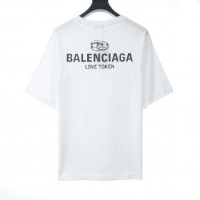 Balenciaga BLCG Love ring round neck short sleeve T-shirt