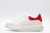 ALEXANDER MCQUEEN OVERSIZED SNEAKER with lust red suede heel