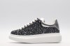 ALEXANDER MCQUEEN Shell glitter lace-up sneaker