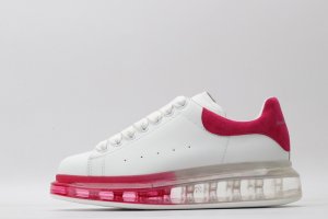 ALEXANDER MCQUEEN white & red oversized sneakers