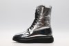 Alexander McQueen winter boots silver