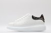 ALEXANDER MCQUEEN White Studded Logo Oversized Sneakers