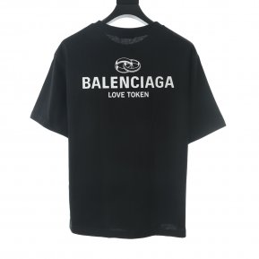 Balenciaga BLCG Love ring round neck short sleeve T-shirt